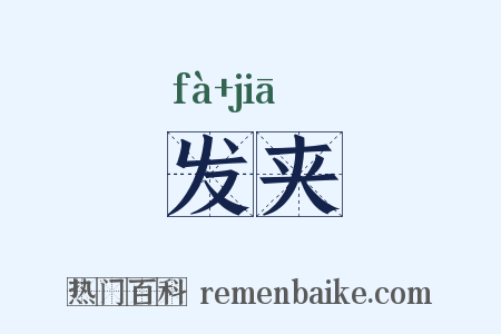 发夹是什么意思的图片